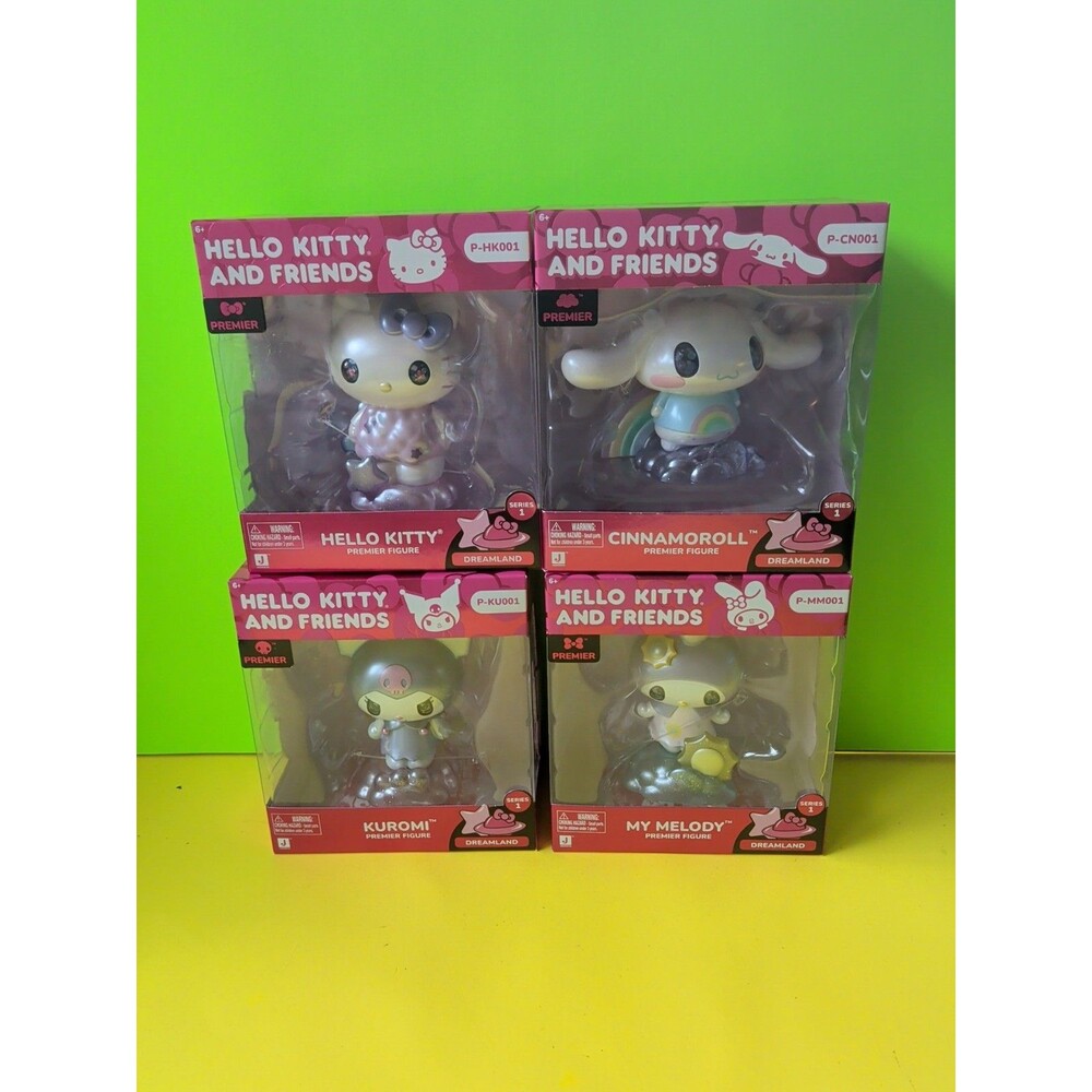 Sanrio Hello Kitty Friends Premier Figure Set 4pc Series 1 Dreamland New NIB